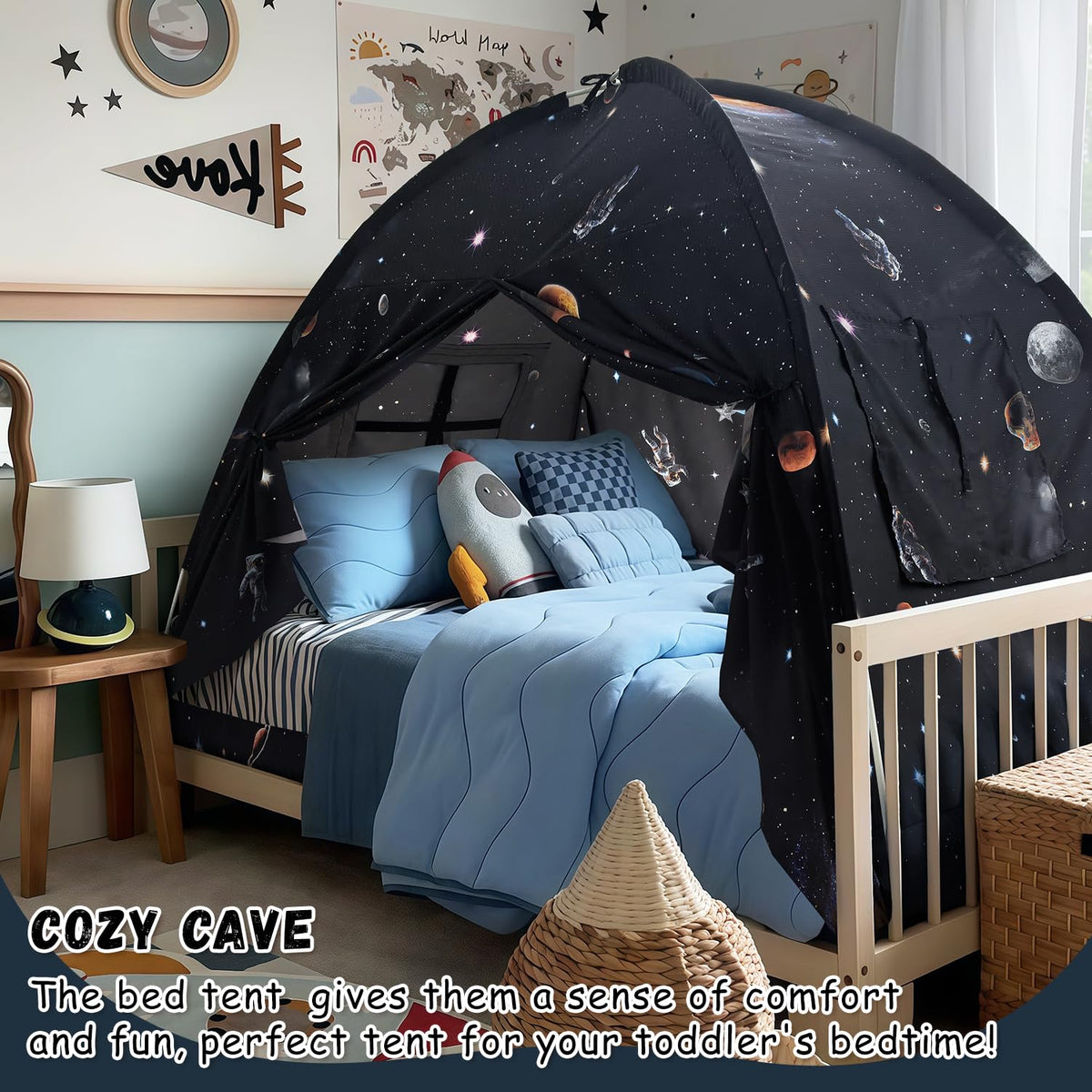 Machine washable Galaxy Tent canopy makes cleanup fast and easy.