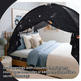 Sherilyn Galaxy Tent fits a twin mattress for private space during bedtime.