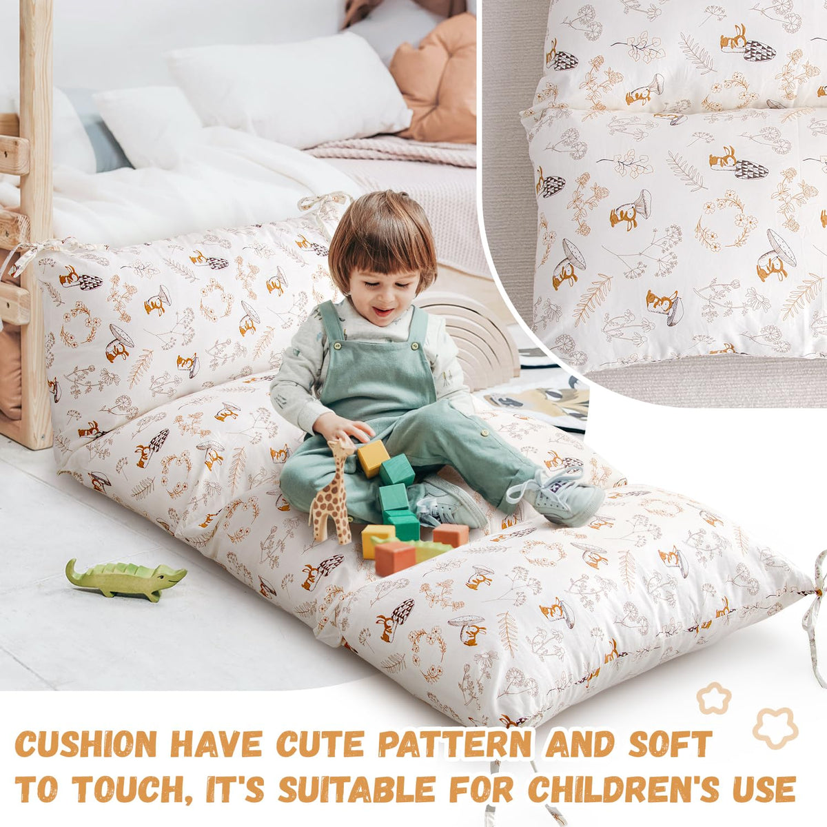 Sherilyn handmade cushion cover showcases craft quality and simple machine wash
