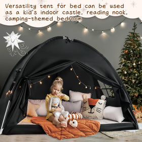 Sherilyn canopy assembly resembles a camping tent for sturdy setup.