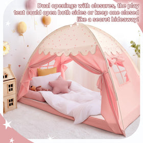Sherilyn canopy with two doors and two windows promotes airflow and easy access.