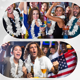 Sherr light-up lei necklace measures 40 inches for versatile wear