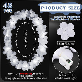 Sherr soft-cloth LED lei necklace is skin-friendly and comfortable