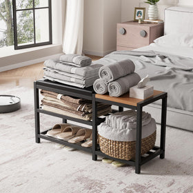 SHGJYANDF shoe bench cushioned-seat for comfortable shoe changes