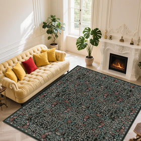 Shinefly non-slip backing rug helps prevent slips on hard floors.