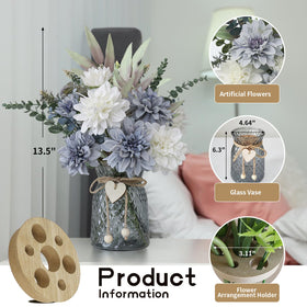 SHINFHOMF wooden flower arranger keeps bouquets neat and balanced.