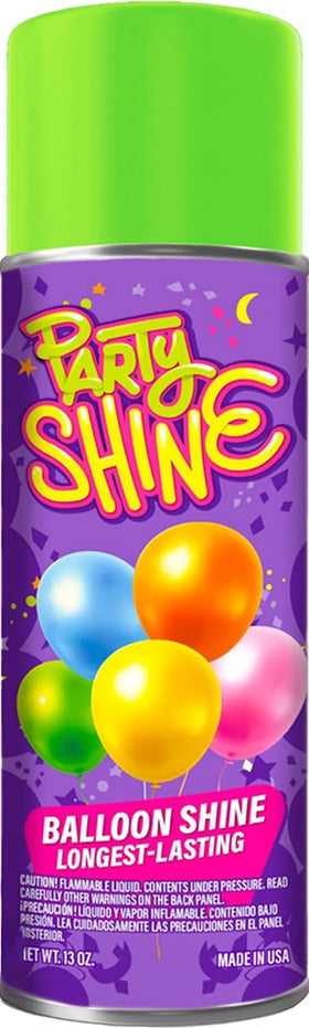 Shiny Fiesta Balloon Shine Spray applied for a glossy balloon finish