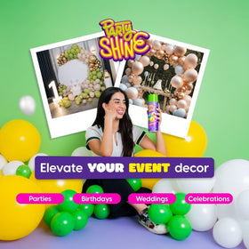 Shiny Fiesta balloon glow suited to corporate events and celebrations
