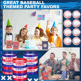 ShinyRelief baseball gift bags showing sturdy paper construction for gift presentation.