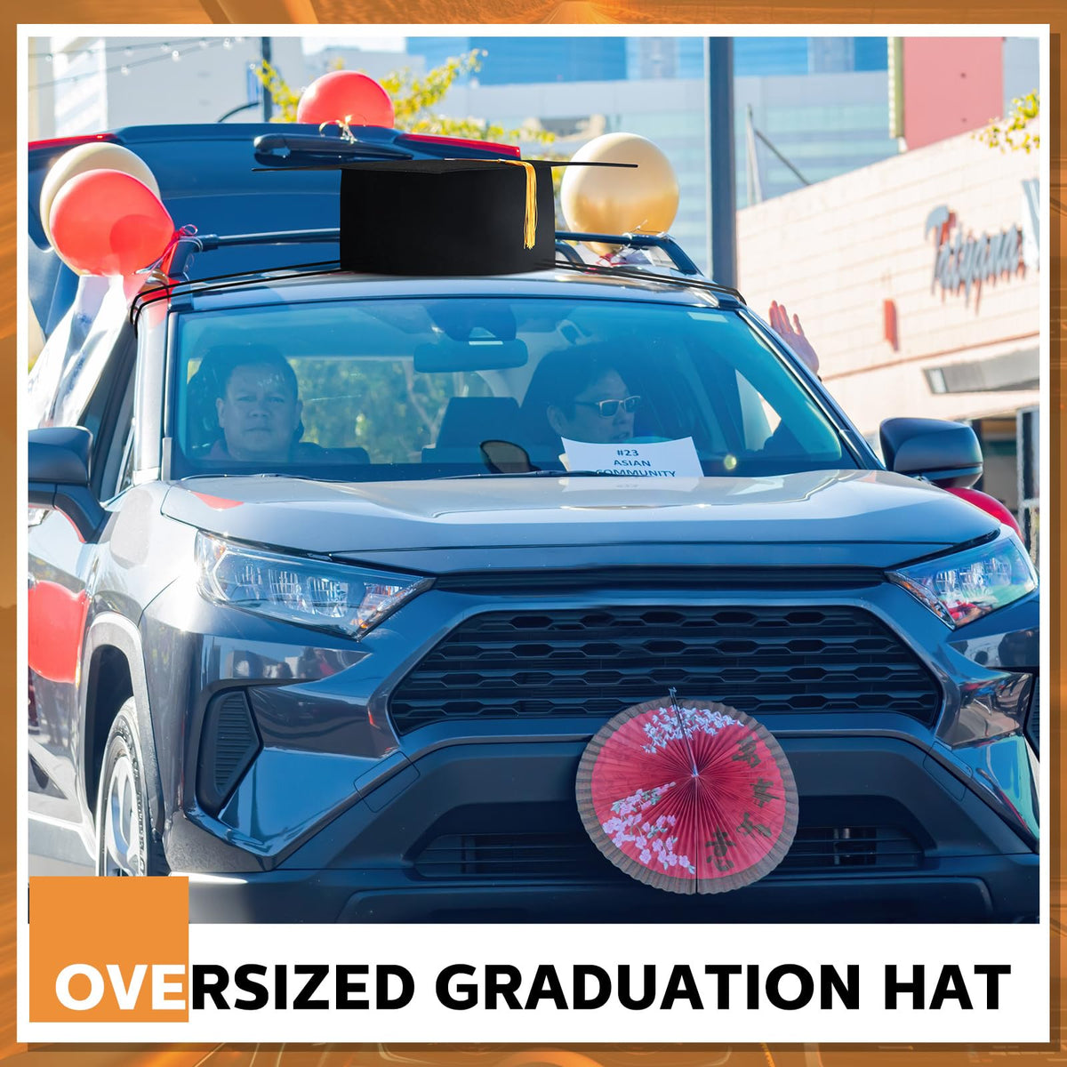ShinyRelief Class of 2026 car topper adds celebratory flair.