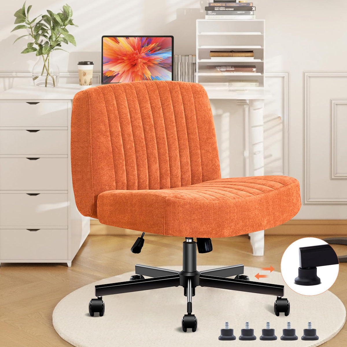 Shipborne Convertible Criss Cross Chair with cross-legged base for versatile seating
