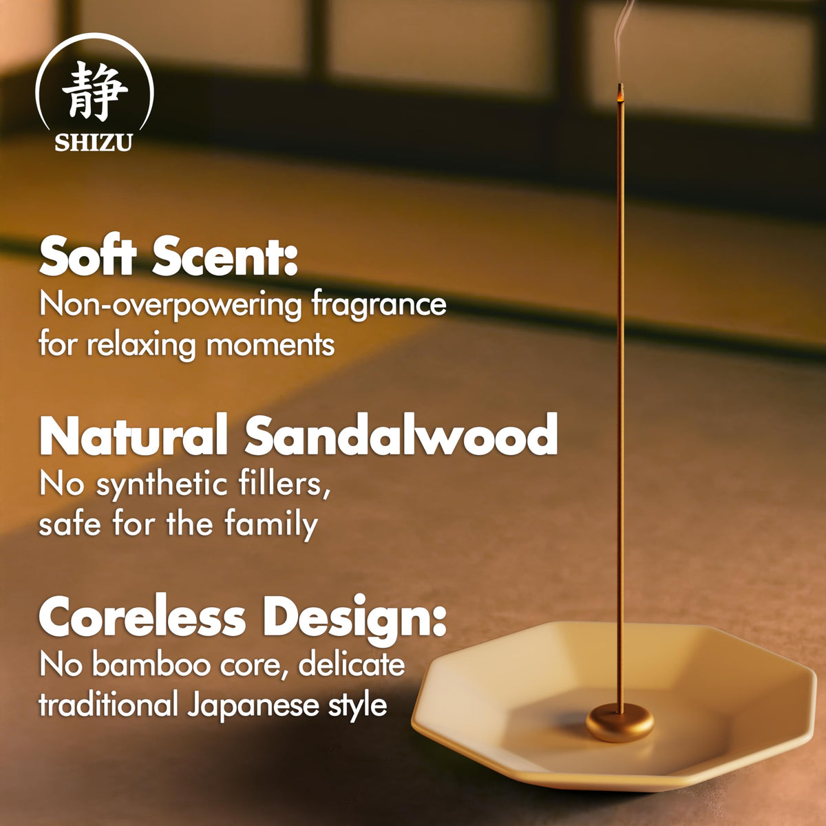 Shizu sixty sticks with burn time for winding down.