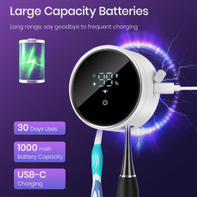 Shker smart sensor and LED display provide hands-free lid opening and status at a glance