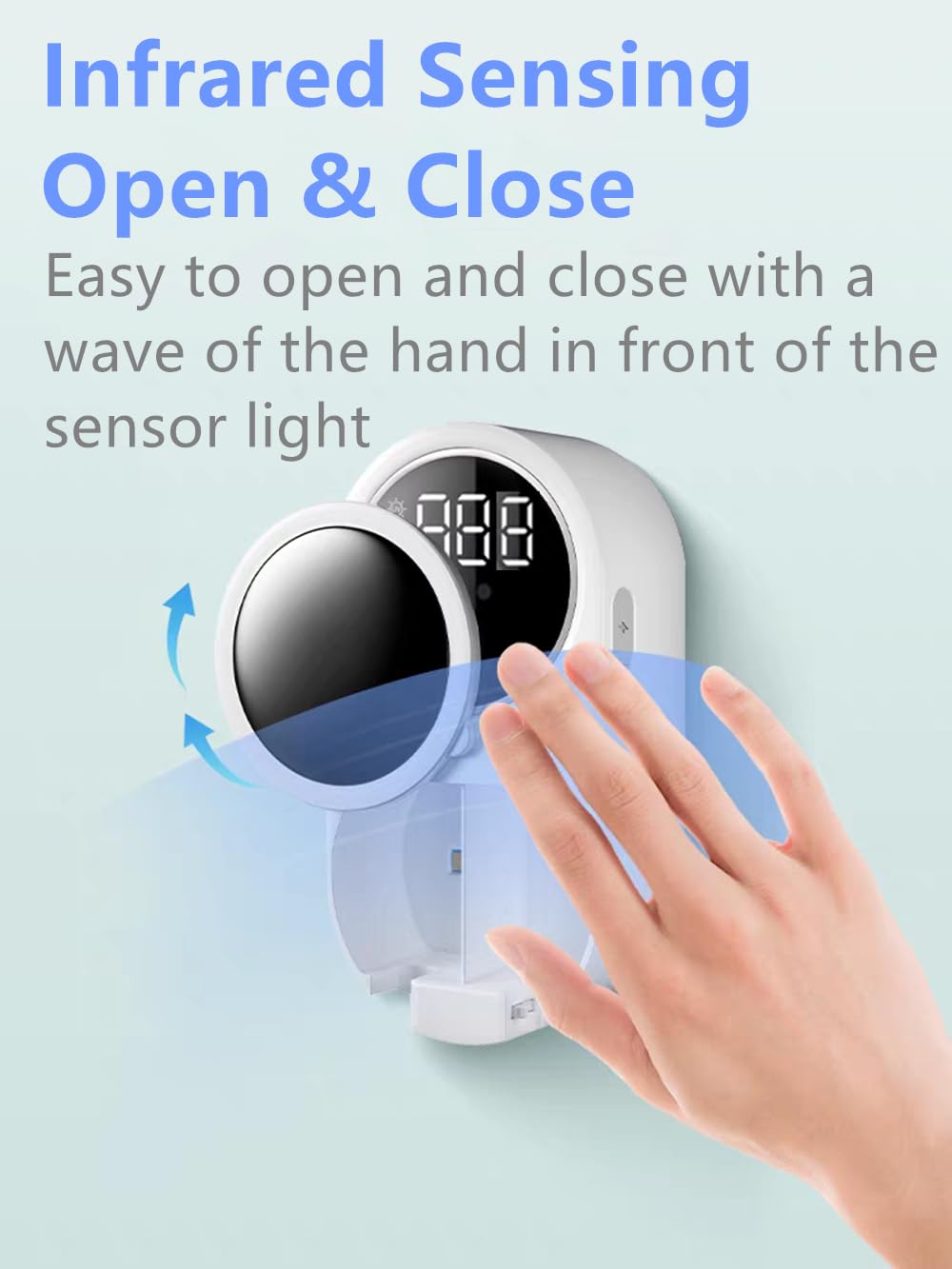 SHKI LED display on toothbrush cleaner for clear battery and cycle status