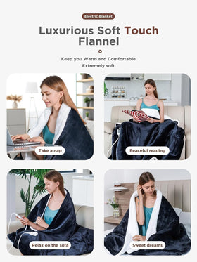 Shodu blanket shows detachable controller and long 6.2 ft cord.
