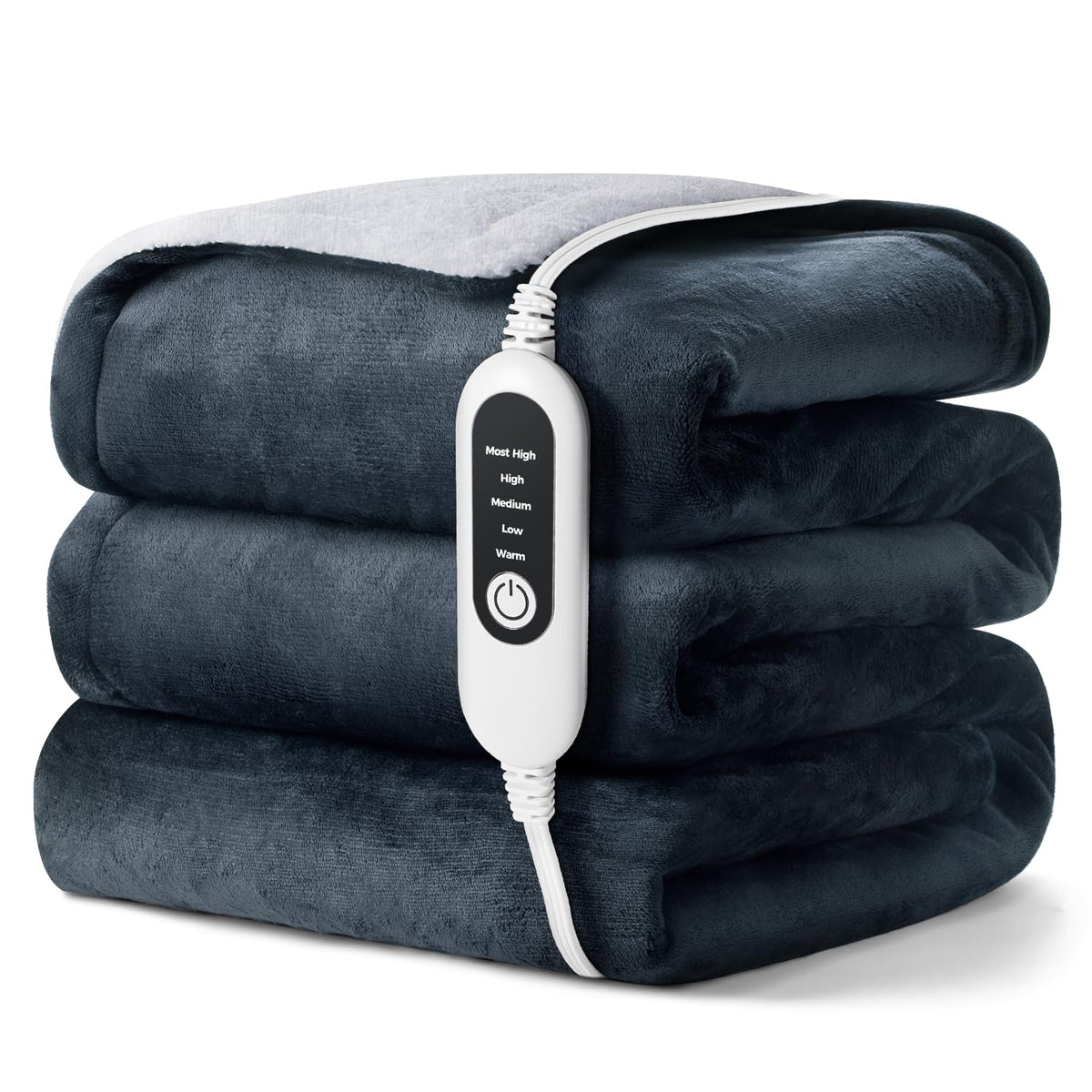 Shodu electric heated blanket with five-level control for personalized warmth.