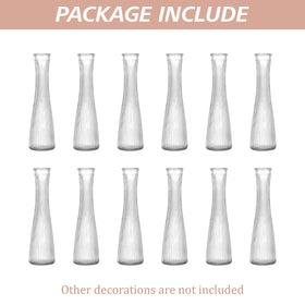 SHOHAYTO Glass Bud Vases in clear glass suit versatile table styling