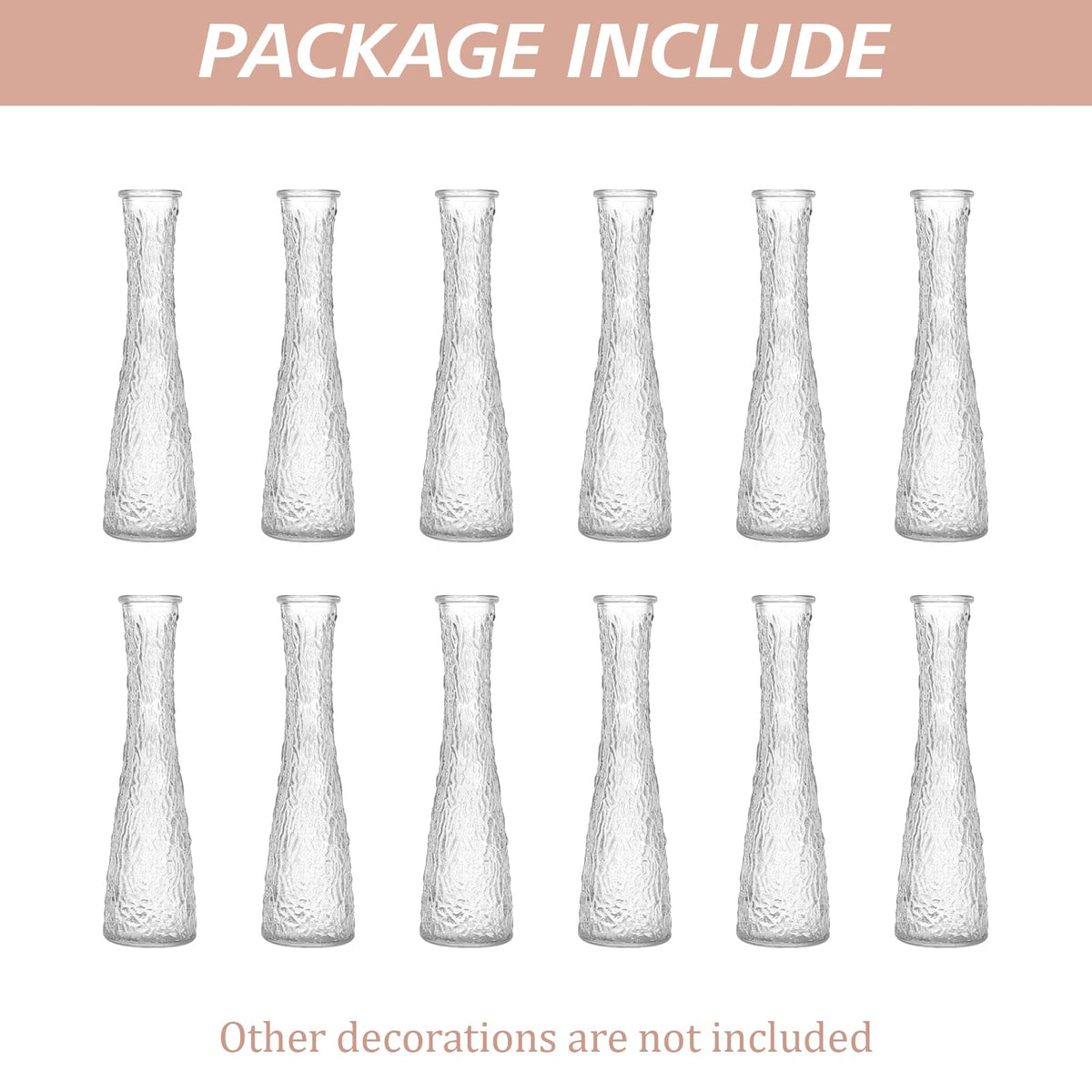 SHOHAYTO wedding centerpieces with bud vases create cohesive tables.