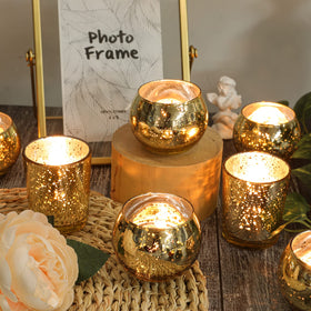 SHOHAYTO durable glass votives feature a weighted base for stable use.