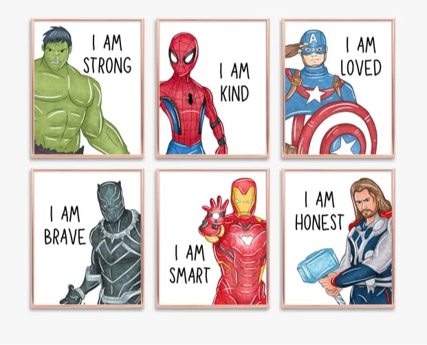 ShopHaven Hulk art print adds bold color to playroom walls