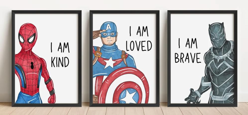 ShopHaven Spider-Man art print sparks imagination in kids' rooms