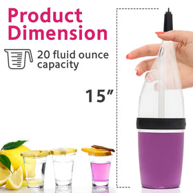 Shot Caller Jellinator showing 20 oz capacity for fewer refills during events.