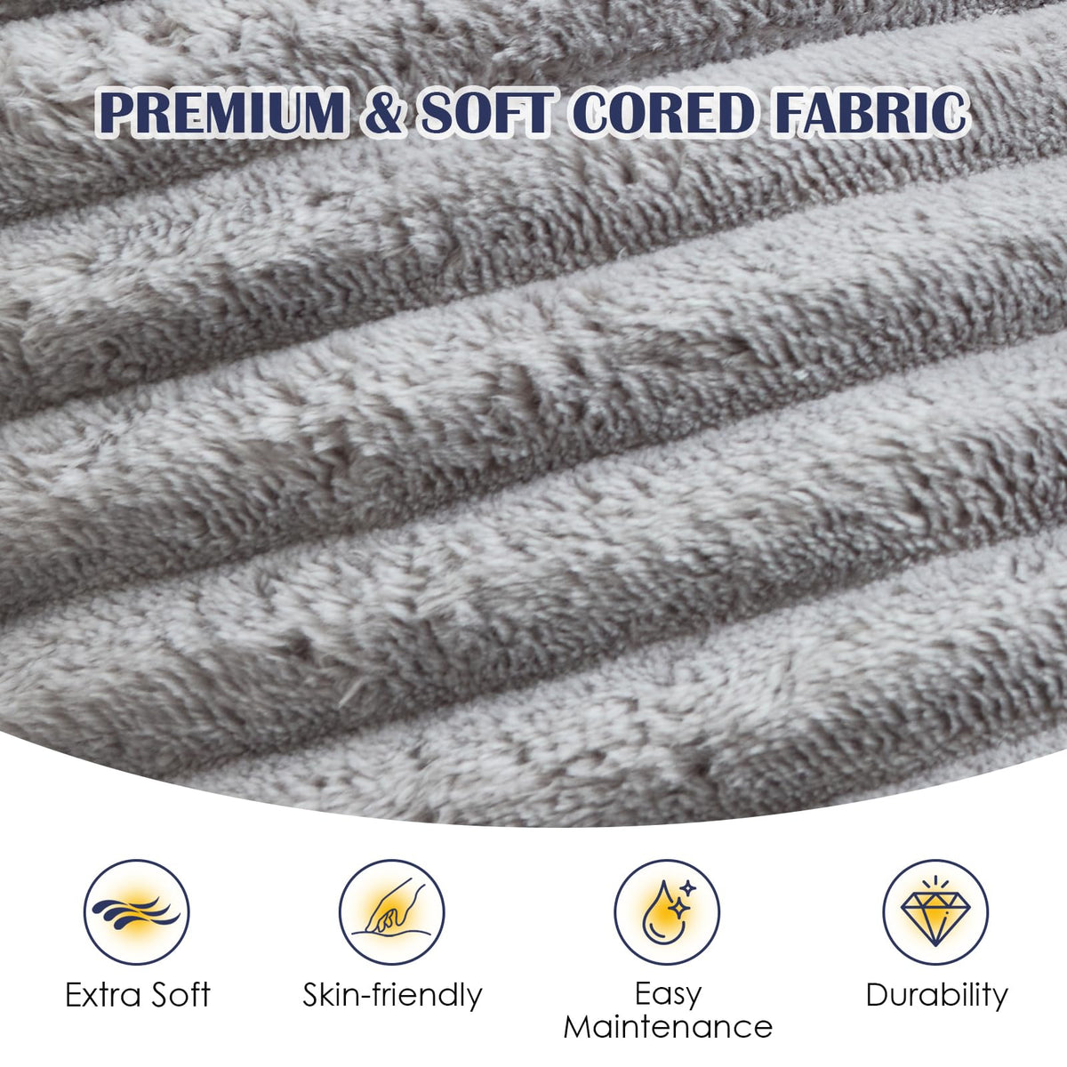SHOUREN corduroy ottoman foot stool with memory foam provides gentle seating.