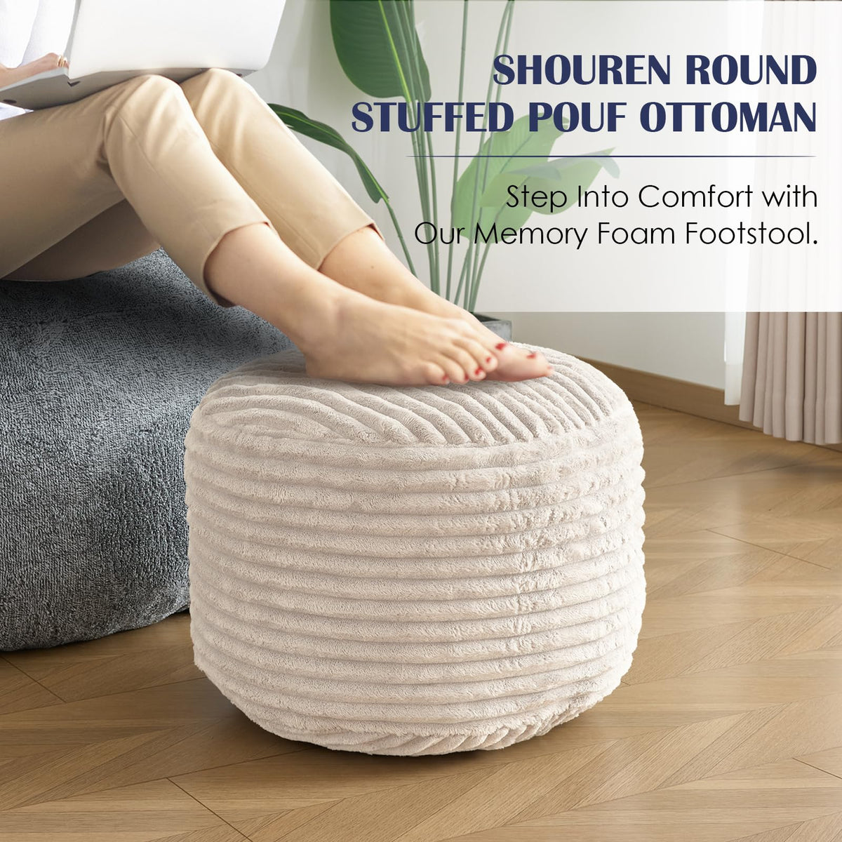 SHOUREN memory foam core cushions for relaxed lounging