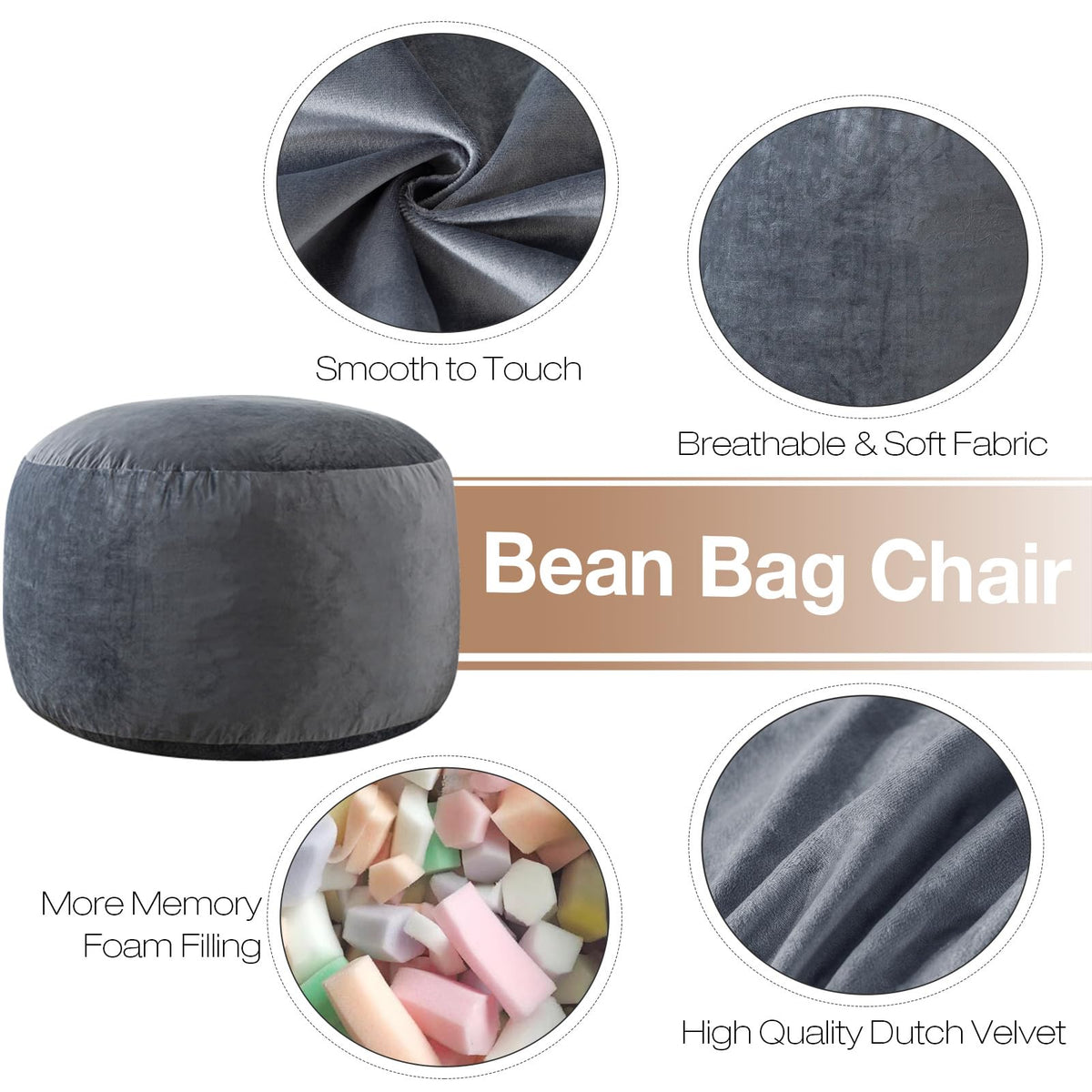 SHOUREN memory foam filler expands quickly for personalized comfort.