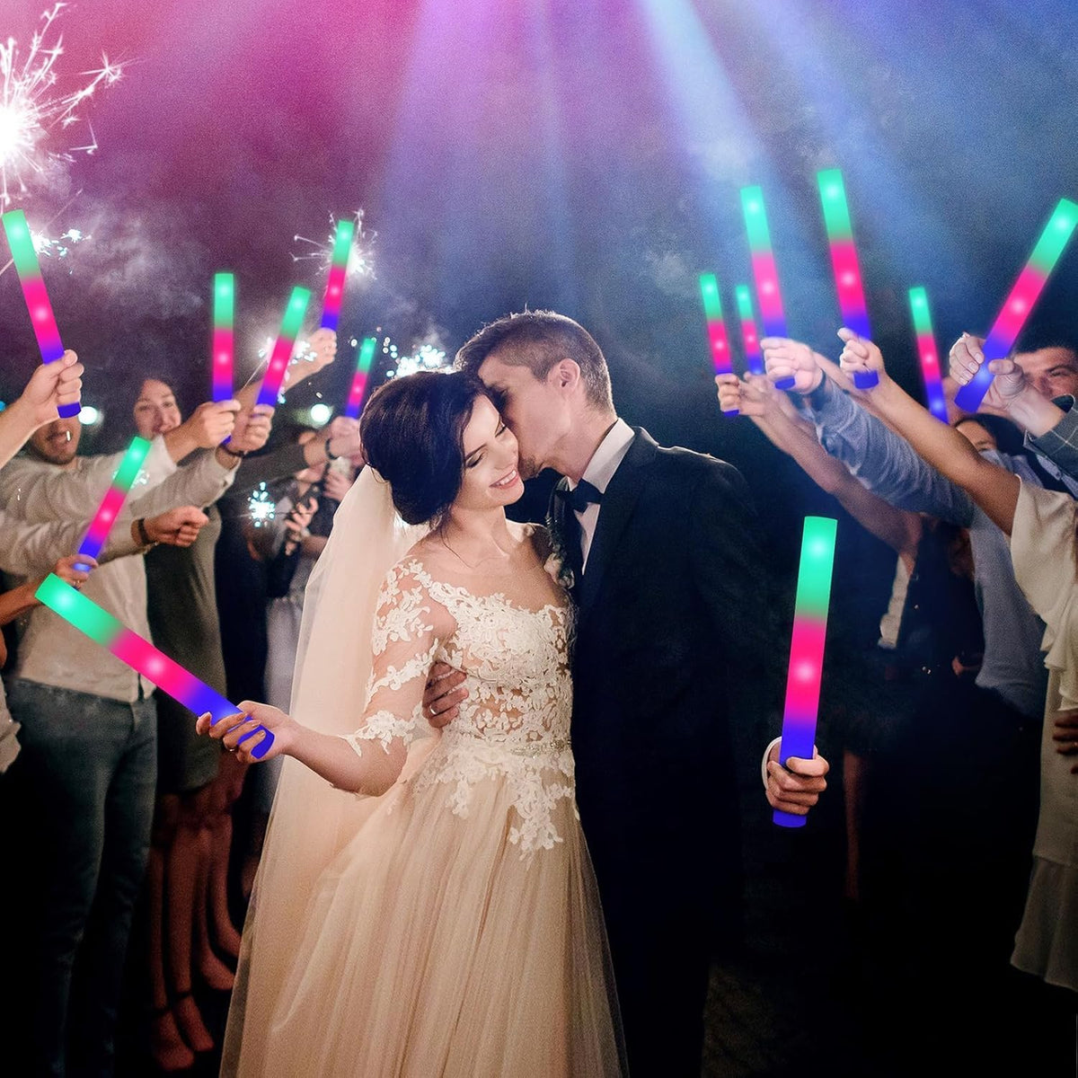 SHQDD foam glow stick alternating flash adds dynamic color.