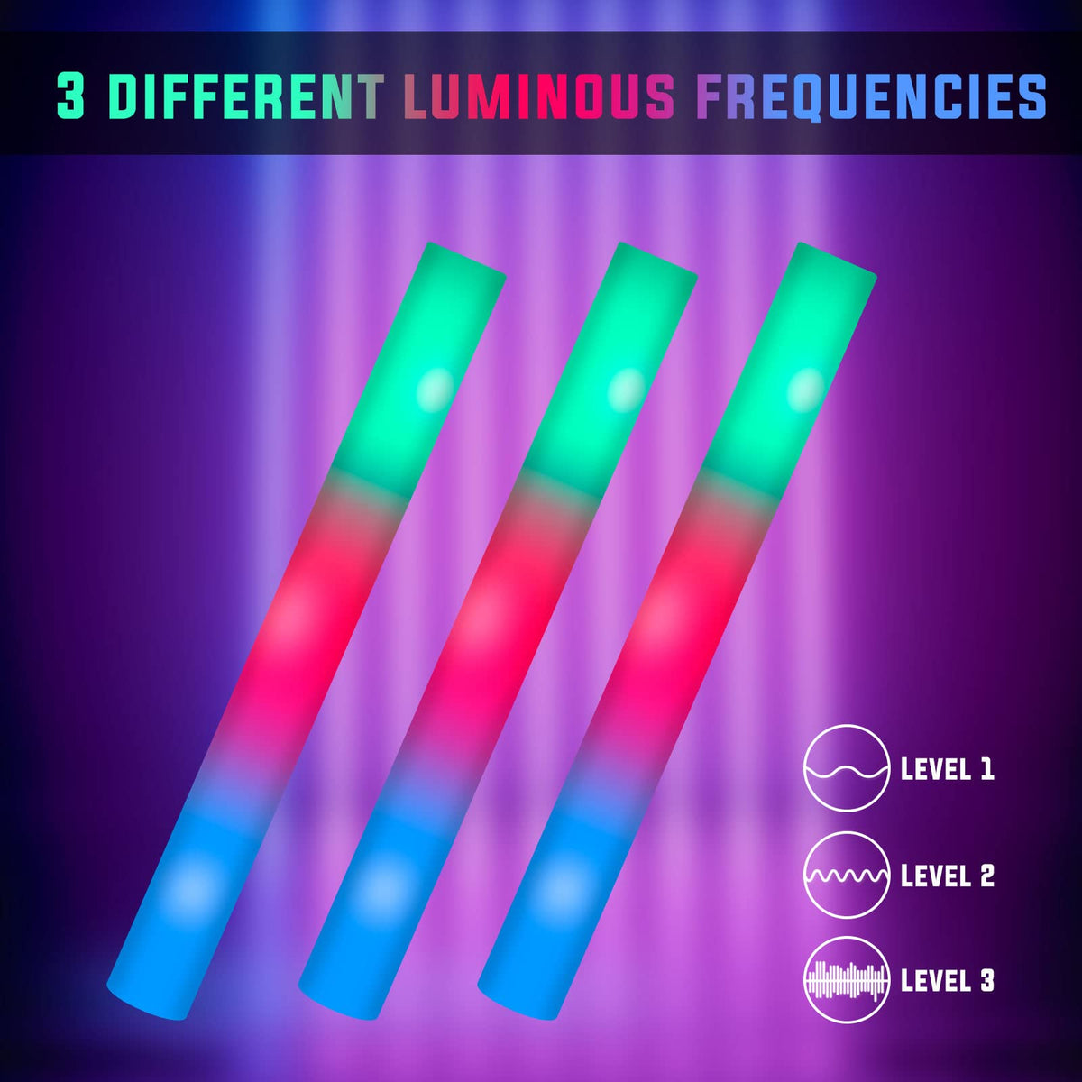 SHQDD foam glow stick ideal for safe outdoor camping at night.