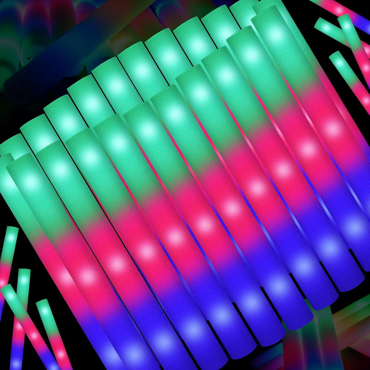 SHQDD foam glow stick in quick flash mode for party lighting.