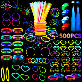 SHQDD glow sticks contents for DIY bracelets and party favors