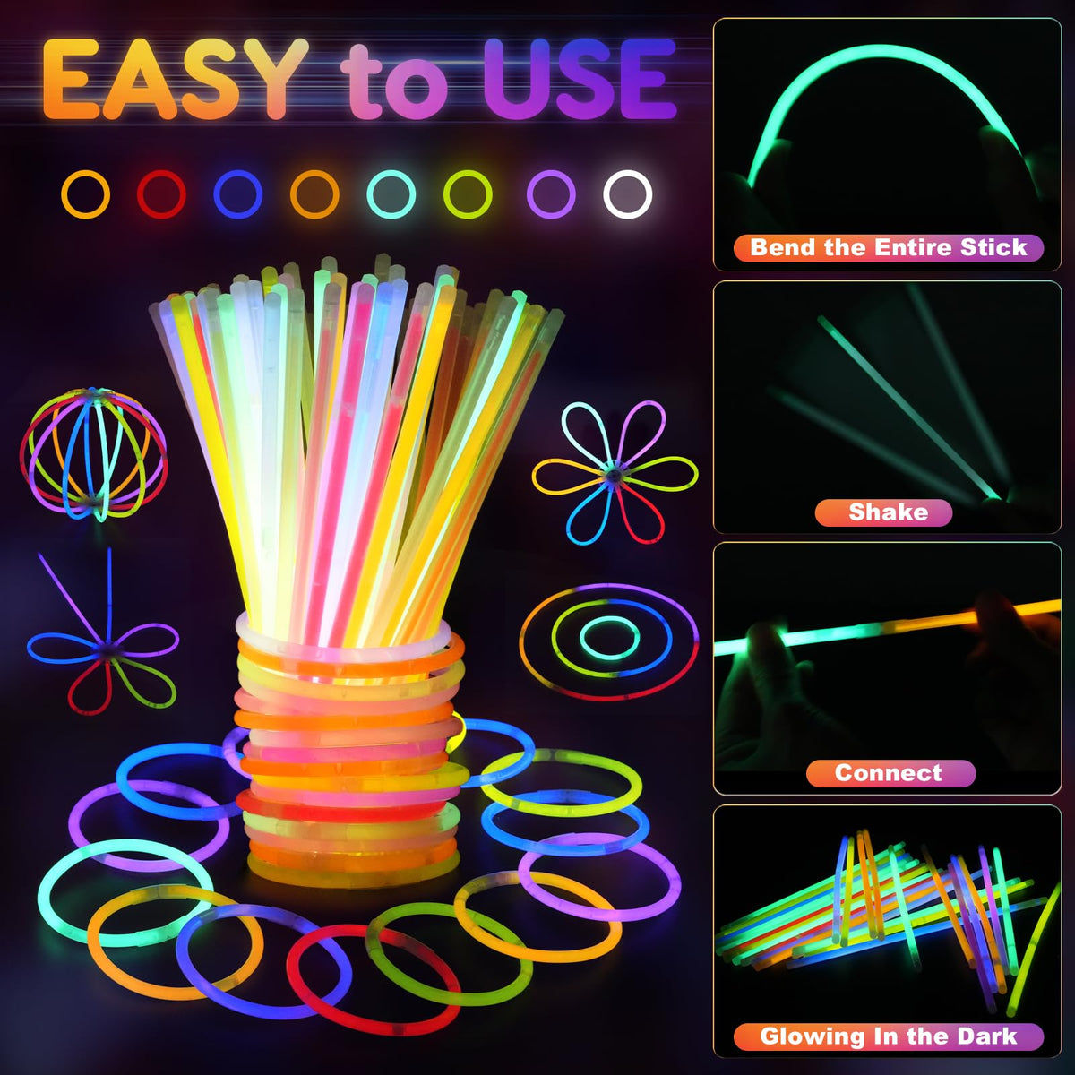 SHQDD neon party essentials for birthdays and events