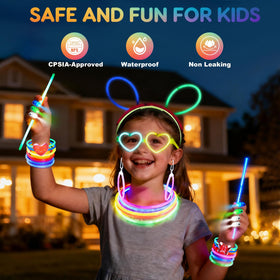 SHQDD glow sticks create pool party ambiance and splash-friendly fun