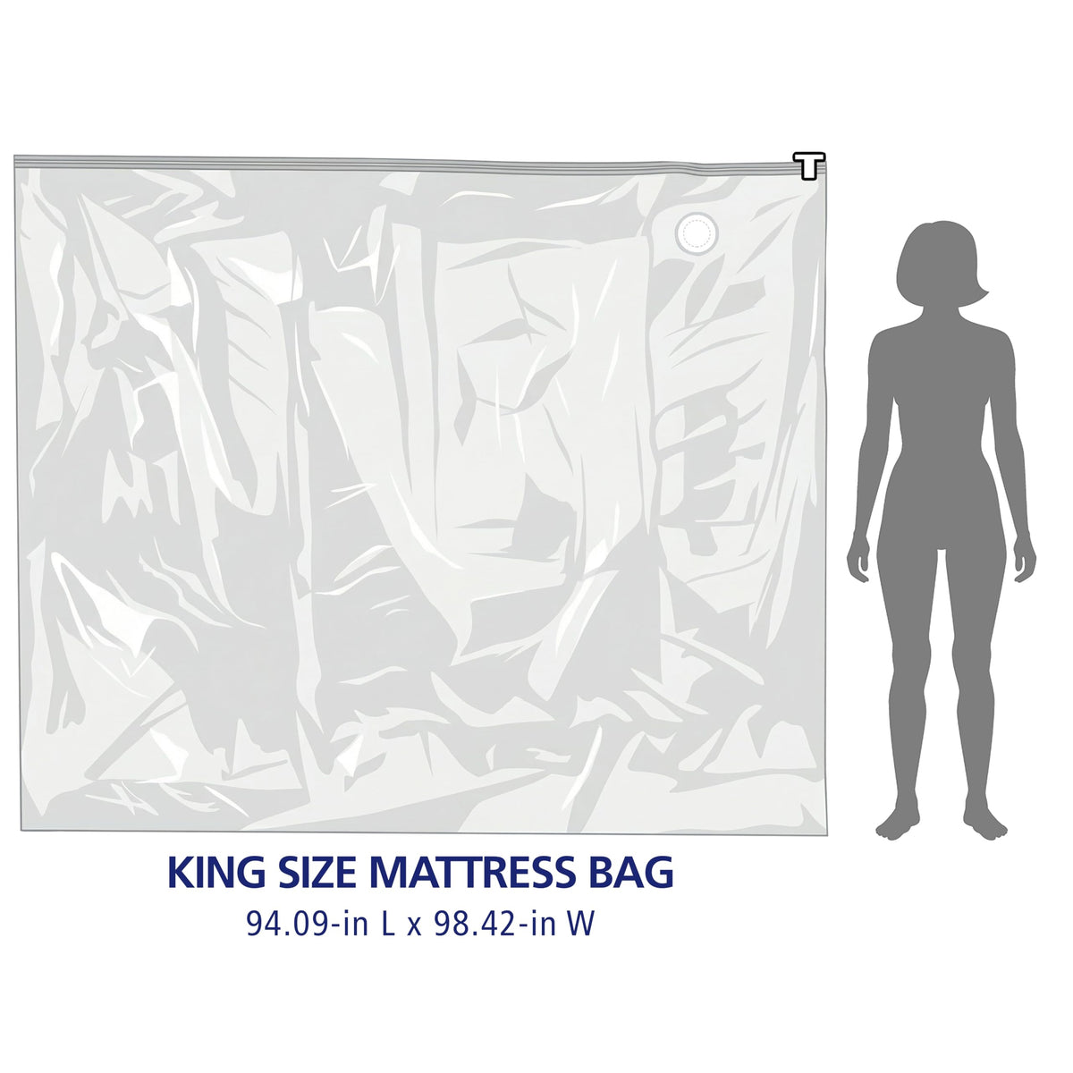 Shrink-Pak durable moving protective cover helps safeguard the mattress during relocation.