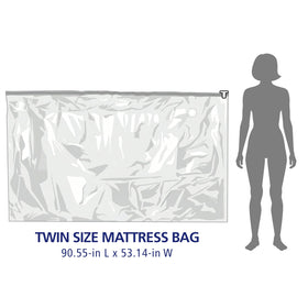 Shrink-Pak move-and-store solution protects mattress edges during loading.
