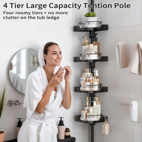 Shuang Qing metal pole with plastic baskets blends strength and lightness.