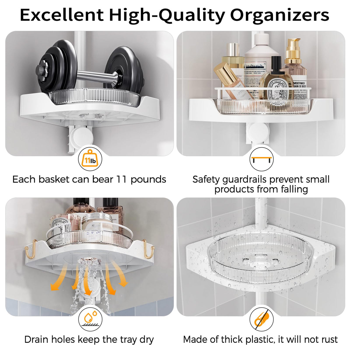 Shuang Qing rustproof design endures humid bathrooms with upgraded coating.