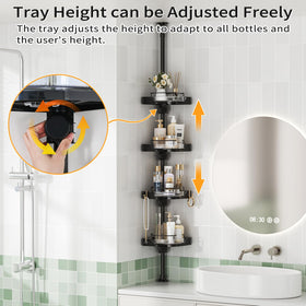 Shuang Qing tension pole installs without drilling for quick, stable setup.