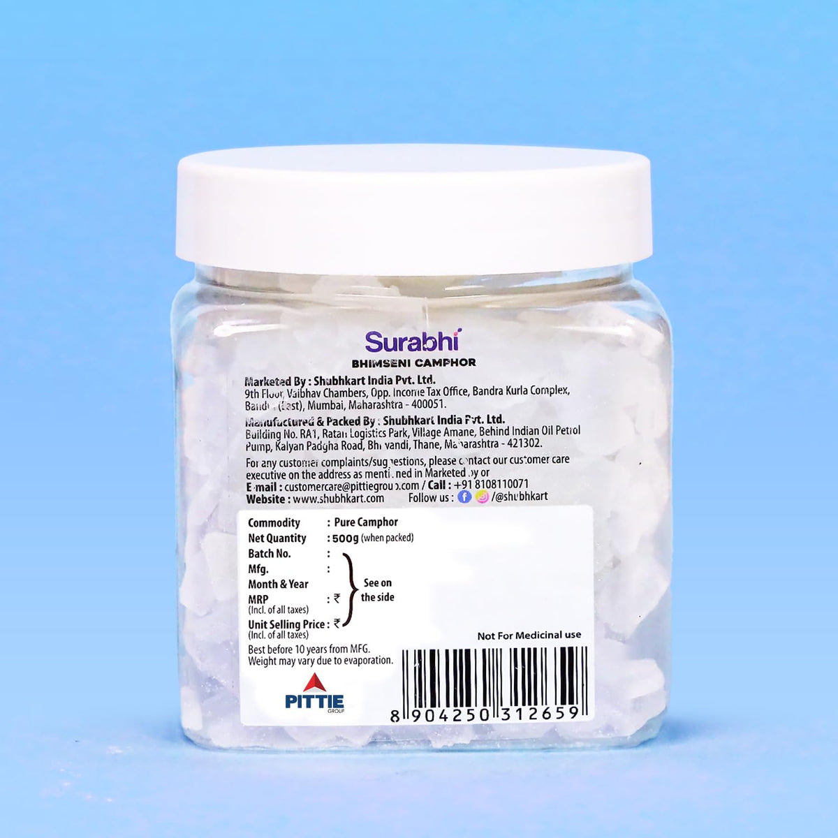 Shubhkart Bhimseni Camphor natural-source image for clean home use.