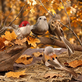 shuielai year-round feather bird for versatile home accents.