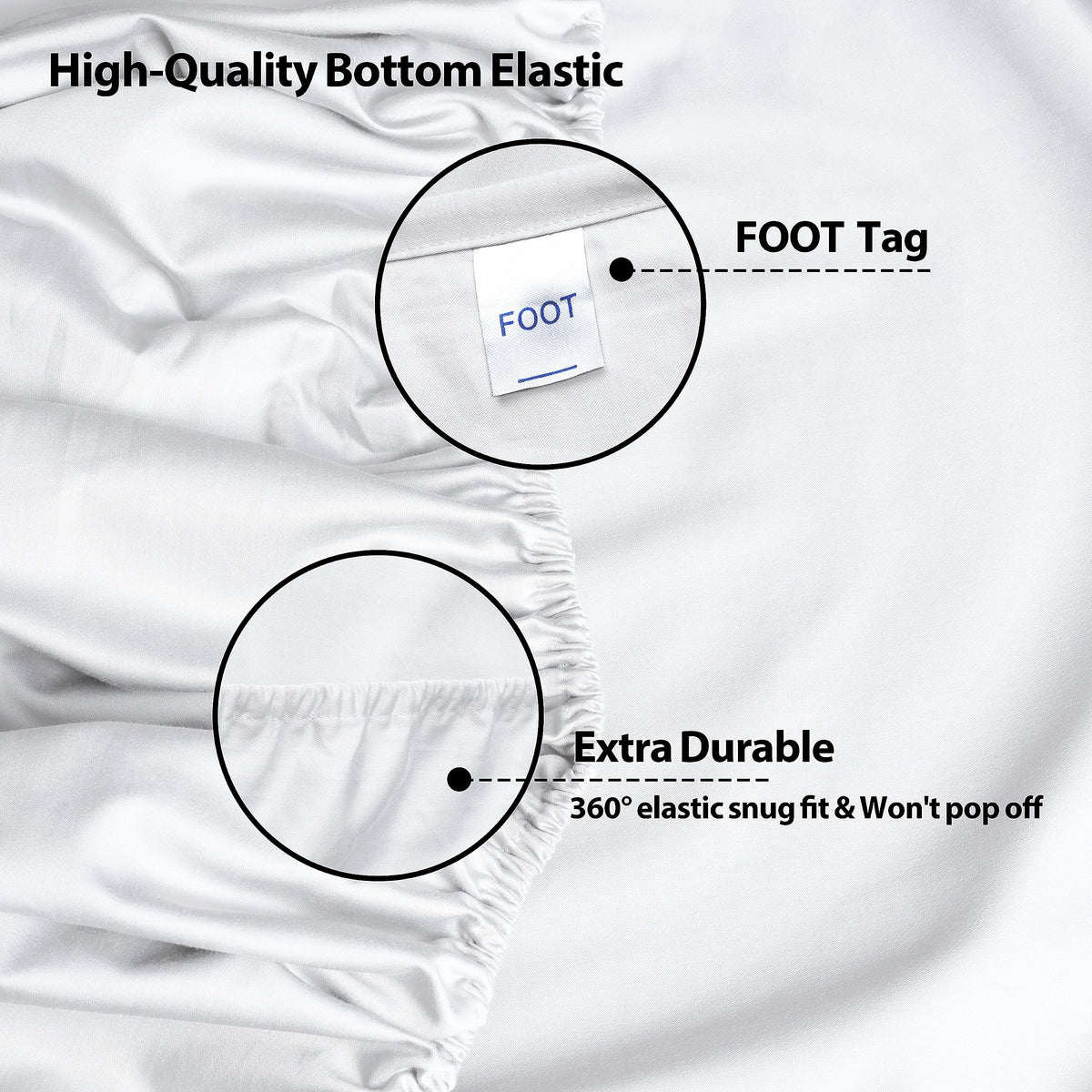 Shunjie.Home FOOT tag design guides correct orientation during setup.