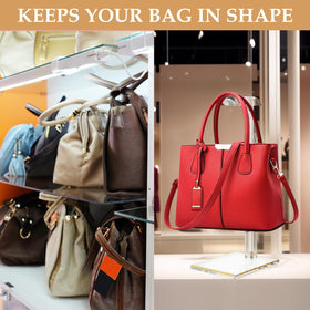 SHUNKAIZS hanging organizer keeps purses, totes and scarves neatly displayed.