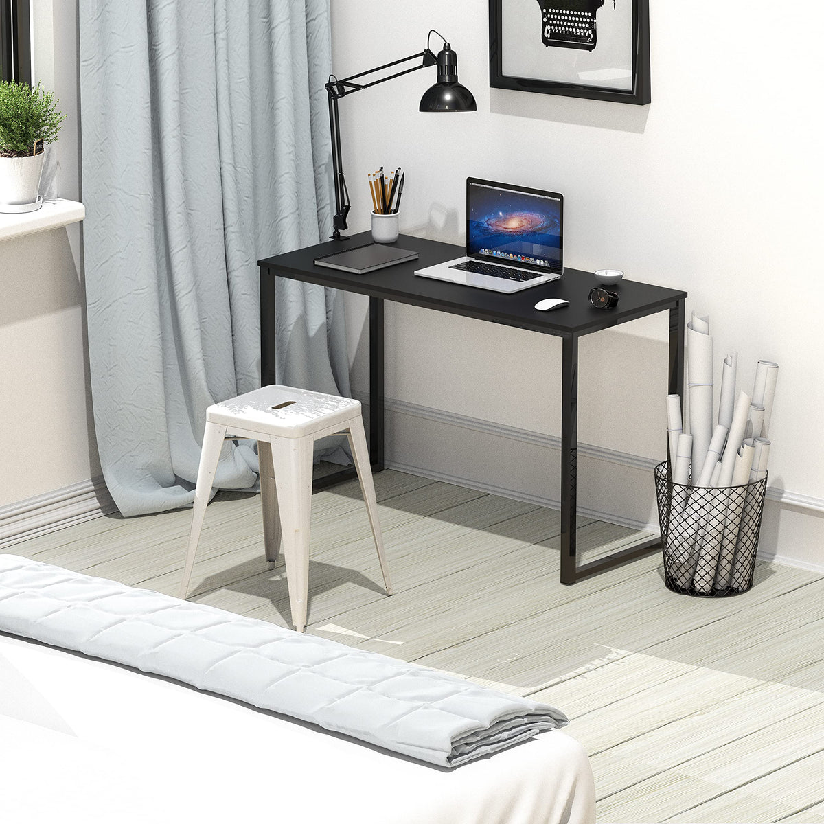SHW Mission desk ideal for dorm rooms and study areas.