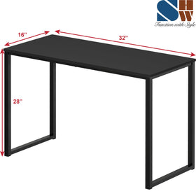 SHW Mission 32-Inch desk with engineered wood top for durability.