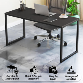 SHW Mission desk with sturdy steel frame supports daily tasks.