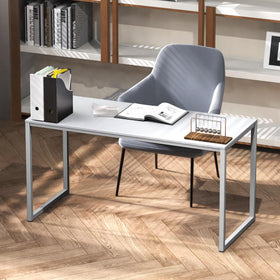 SHW Mission 40inch desk interior white demonstrates organized workspace for compact rooms