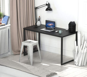 SHW Mission 40-Inch Desk right side view, balanced profile with engineered wood top