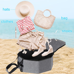 SHWWQUE hat box with lid decorative and functional for home organization